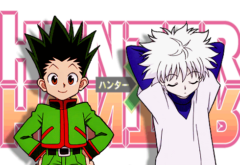 Taiji's corner, Killua & Gon looking at each other on your blog....