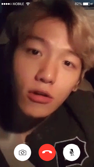 we make edits. requests are open: facetime with baekhyun (pt.2) [pt.1]