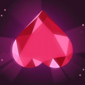 Phizzy — GIF of the crystal heart (Spinel’s gem) being...