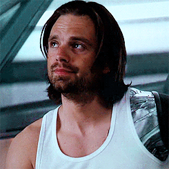 One does not simply stop fangirling - wiiidow: Bucky Barnes + smiling ...