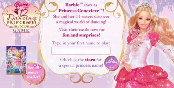 barbie and the 12 dancing princesses website