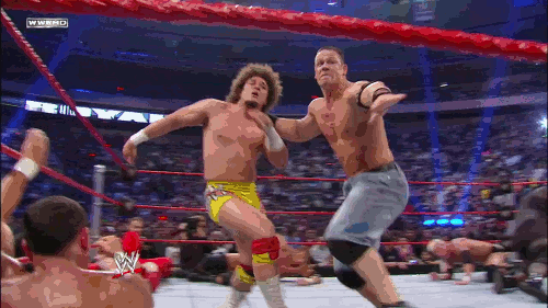 John Cena Enters and Wins the 2008 Royal Rumble...