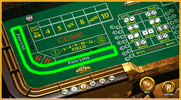 Professional craps players strategy