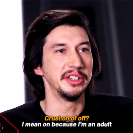 Adam Driver's Majestic Nose — reylohues: “What was your go-to item on ...