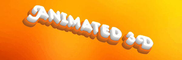 free animated 3d text generator