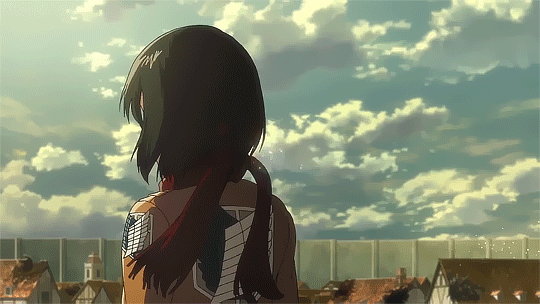 Regularly Tired With A Hint Of Energy — Mikasa Ackerman (My first GIF)