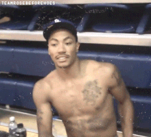 derrick rose shirt off