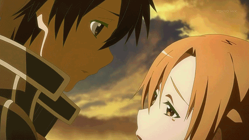 Sword Art Online Kirito Et Asuna Kiss Wallfree